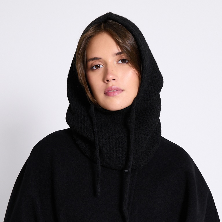 Ribbed balaclava "Kelly" Black